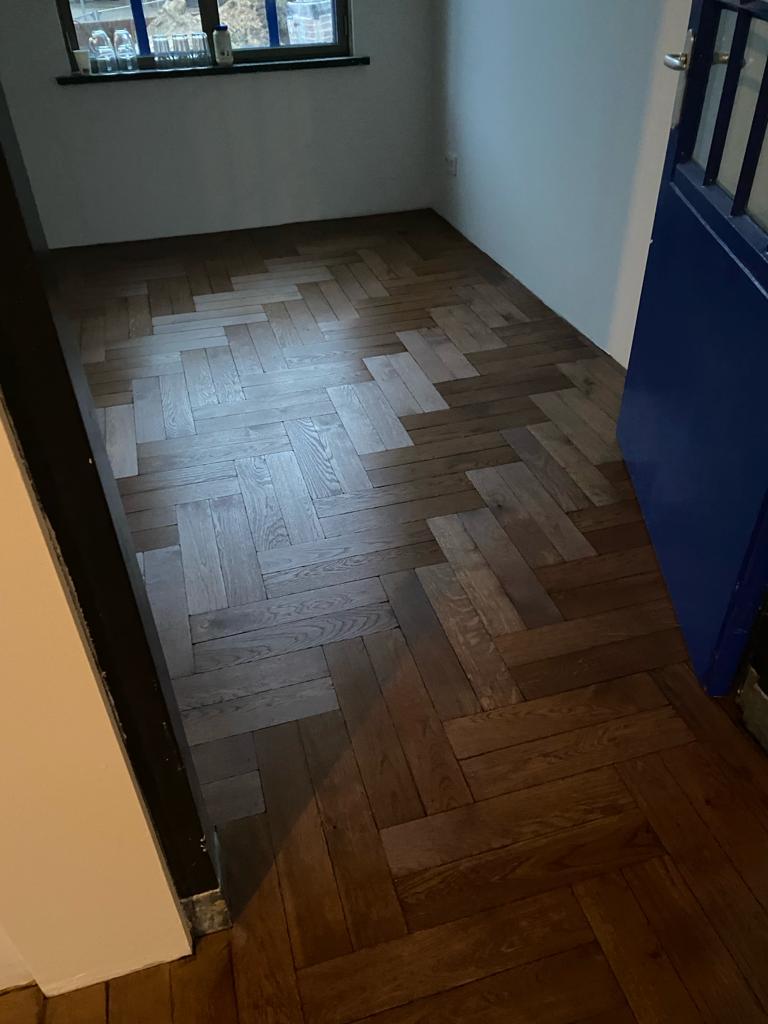 De dubbele visgraat, gelegd in Zuidlaren is licht verouderd!