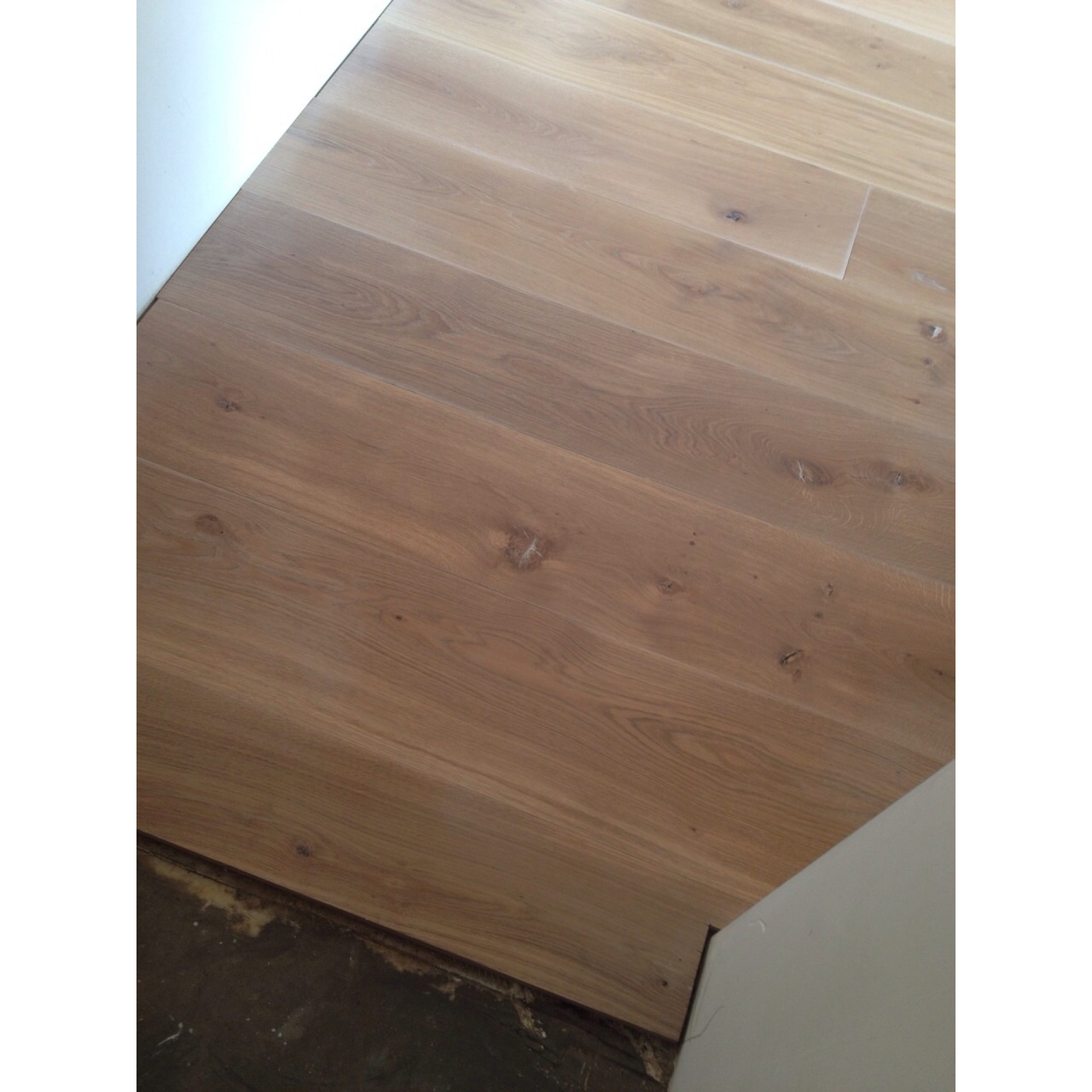 Multiplank eiken naturel wit geolied gelegd in Roden Drenthe
