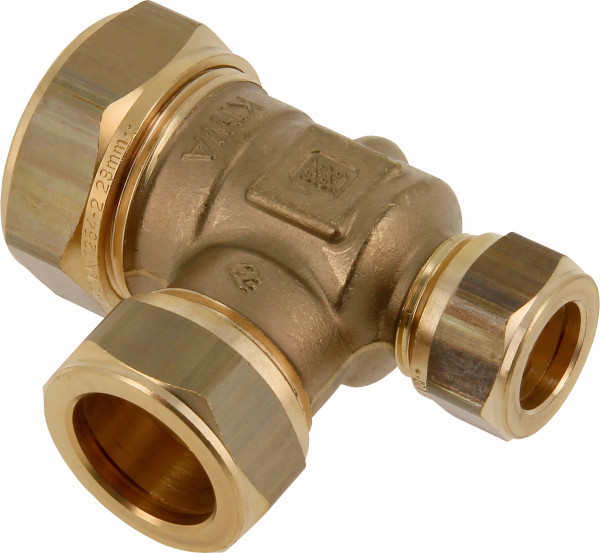 Bonfix Compression Fitting Reducing T Piece 28mm X 28mm X 15mm