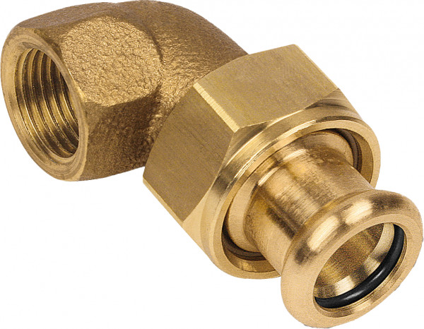 Bonfix Press Fittings Red Copper Water Piece Coupling Angled X