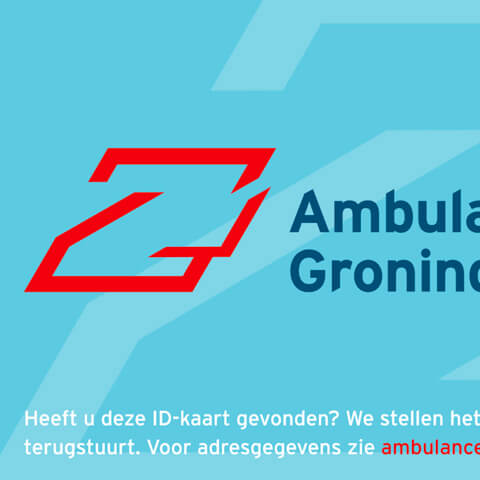 Ambulancezorg Groningen Legitimatiebewijs