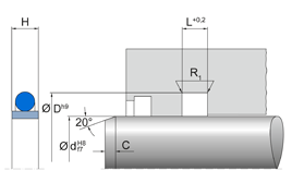 Freudenberg Stangafdichtring Hydraulics - TFMI | PTFE 177023 | 50x57,2x3,8 MM | COMPACT seal set ser - 97021