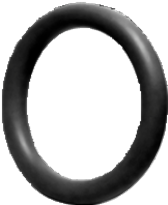 O-ring Zwart