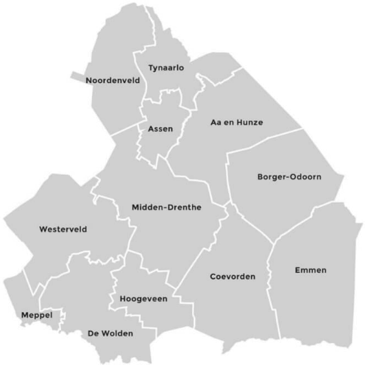gemeenten in Drenthe