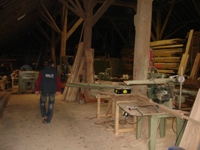 werkplaats houtbewerkingsmachines houten vloeren oliemachine