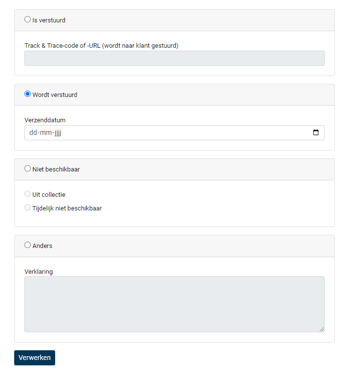Screenshot van dropshipment-software