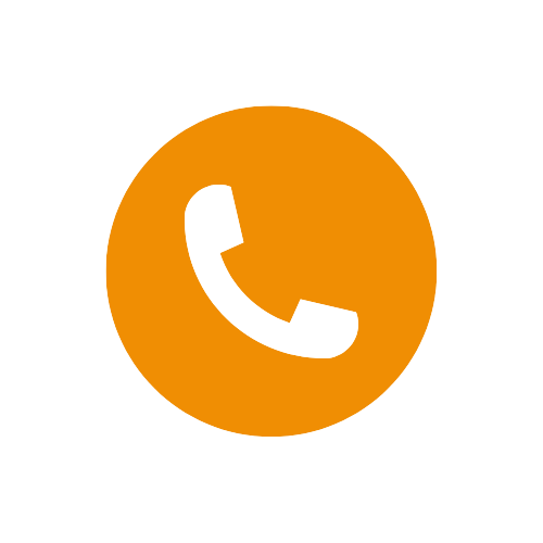 telefoon icoon oranje