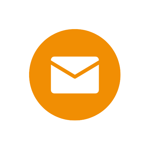 email icoon oranje