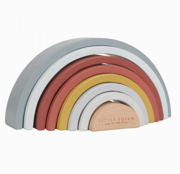 Empileur arc-en-ciel nature Little Dutch