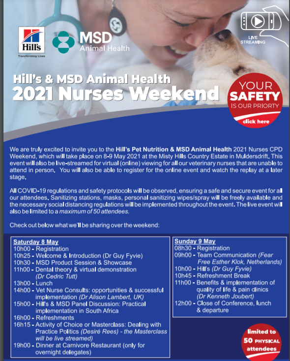 Hill's Pet Nutrition and MSD South Africa