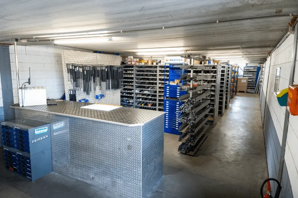 Het Fripaan magazijn