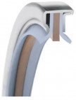 Garlock PS-Seal® 114x140x13 - MEC04-11997 - Rotary Shaft Seal - GYLON/PTFE - Back to Back - 10 Bar - Blue product image
