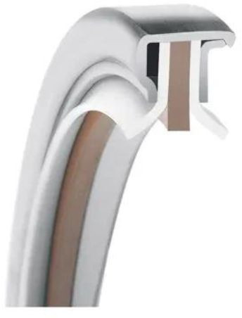 Garlock PS-Seal® 38x55x10 - MEC04-10972 - Rotary Shaft Seal - GYLON/PTFE - Back to Back - 5 Bar - White/Blue