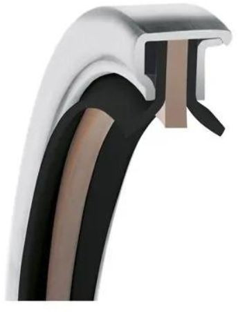 Garlock PS-Seal® 70x90x10 - MEC04-11831 - Rotary Shaft Seal - GYLON KF/PTFE - Back to Back - Black