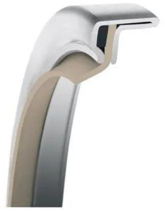 Garlock PS-Seal® 100x130x13 - MEC04-12780 - Rotary Shaft Seal - GYLON F/PTFE - Reverse - 3 Bar - Off White/Blue