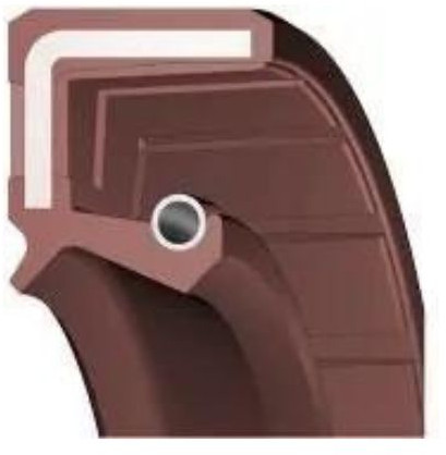 Oil Seal WAS BASL RST FA KAS CC TC OS-A11 CC ASL - 25x42x7 - FKM - Brown