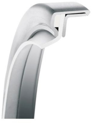 Garlock PS-Seal® 22x47x10 - MEC04-11551 - Rotary Shaft Seal - GYLON/PTFE - Reverse - 1 Bar - White