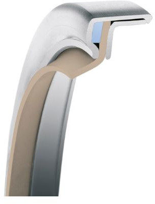 Garlock PS-Seal® 70x90x10 - MEC04-10868 - Rotary Shaft Seal - GYLON F/PTFE - Reverse - 5 Bar - Off White/Blue