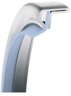 Garlock PS-Seal® 35x62x7 - MEC04-12167 - Rotary Shaft Seal - GYLON/PTFE - Reverse - 1 Bar - Blue/White