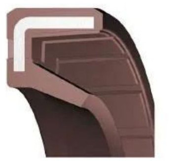 Oil Seal 6x10x2 VC FPM - Viton Brown OSS59859