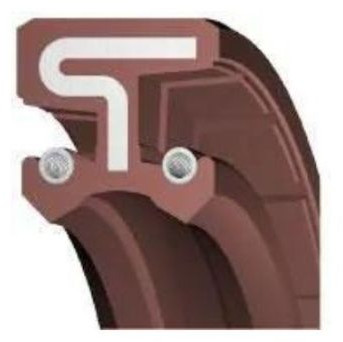 Oil Seal 25x38x8 - DC - FKM - Viton® - Brown - OSS47473