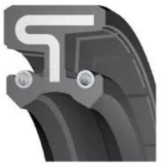 Oil Seal 12x24x10 DC NBR - Nitrile Black OSS47623