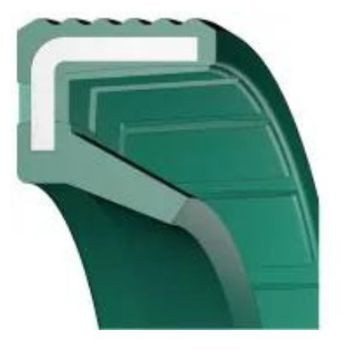 Oil Seal 12x24x4 - VC - NBR - Nitrile - Green - OSS71541