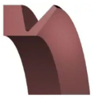 V-ring VA-220 - (210-235mm) - FKM - FPM - Viton - Brown - OSS25795