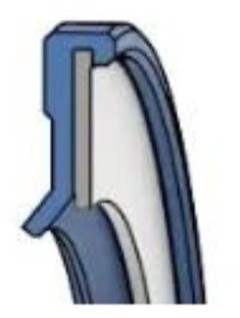 Domsel Oil Seal A-SF - 28 x 37 x 4 - FPM - Viton - SS-304 - Black - OSS40340