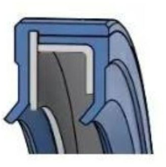 Domsel Oil Seal AB - 58 x 72 x 10 - NBR - Nitrile - Steel - Black - OSS58655