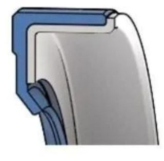 Domsel Oil Seal B - 110 x 140 x 12 - FPM - Viton - Steel - Black - OSS59214