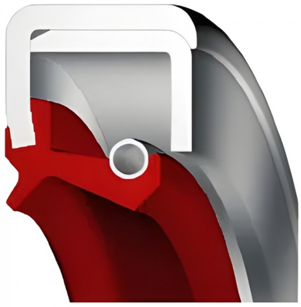 Oil Seal 50x72x12 - TA - VMQ - Silicone - Red - OSS49732