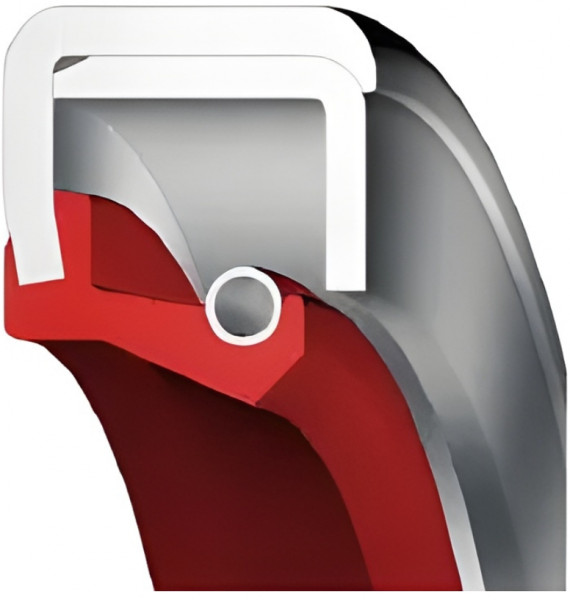 Oil Seal 40x67x10 - SA - VMQ - Silicone - Red - OSS49716