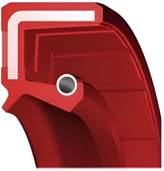 Oil Seal 35x50x8 - TC - VMQ - Silicone - Red - OSS77754