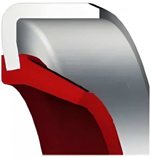 Oil Seal 6x10x2 - B12 - VMQ - Silicone - Red - OSS49814