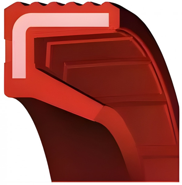 Oil Seal 18x24x3 - VC - VMQ - Silicone - Red - OSS78830