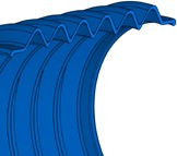 Faltenbälge V6-00292 - 26x34x170 - CAMC - 42 CR 764 - Freudenberg - 436699 - Verpackungseinheit 1