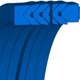 Chevron Afdichtring - 980x1020x81,5 - ES - BI-NBR B4B210 - Freudenberg - 24078616