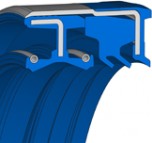 Cassette & Combi Seal - 65X90X0X20X0 - COMBI F19 - 75 FKM 595 - Freudenberg - 12020362 - Packaging Unit 99