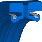 Radiale Stangafdichting - 230X280X23X25 - R37 - 80 NBR B241 - Freudenberg - 24019490 - Verpakkingseenheid 1