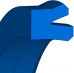 Piston Seal Hydraulics - NA150-F - 75 FKM 585 - Freudenberg - 49342684 - Packaging Unit 1