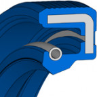 Oliekeerring - Simmerring - 109,45x130,19x2,16 - BA - 70 FKM V5005 - Freudenberg - 49342687