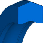 Kolbendichtung Hydraulik - 710x698.3x11 - PU83 - 93 AU V167 - Freudenberg - 49391400 - Verpackungseinheit 1