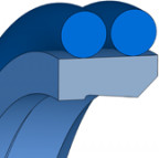 Dubbele Abstreifer - 170x186x11 - PT1 - PTFE GM201 - Freudenberg - 24380704 - Verpackungseinheit 1