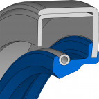 Wellendichtring - Simmerring - 55x75x12 - B2 - 72 NBR 902 - Freudenberg - 334965 - Verpackungseinheit 60