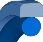 Kolbendichtungen (Hydraulik) - OMEGAT OMK-MR - PTFE C104 - Freudenberg - 49519002 - Verpackungseinheit 1