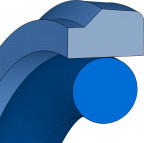 Kolbendichtung Hydraulik - 160x144.5x6.3 - OMK-E - PTFE B602 / NBR - Freudenberg - 49062076 - Verpackungseinheit 1