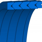 Chevron Seal Ring - 1550x1600x200 - VPS -0106 - BI-NBR B6B210 - Freudenberg - 24290204 - Packaging Unit 1