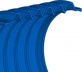 Faltenbalg V6-00661 - 180x180x80 - CAMC - 45 NBR 670 - Freudenberg - 29824 - Verpackungseinheit 1