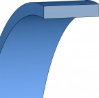 Geleideband - 35x38x5,9 - SF - PTFE B500 - Freudenberg - 24096187 - Verpakkingseenheid 1